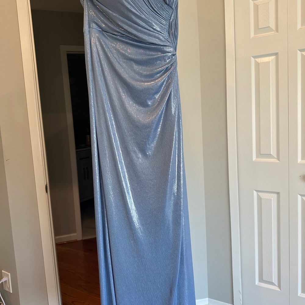 Elegant Shimmering Blue Gown